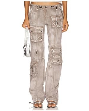 Jaded London Washed Cargo Pant - Natural