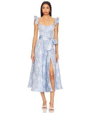 V. Chapman Vera Corset Midi Dress - White