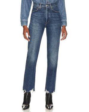 Agolde 90s Pinch Waist High Rise Straight - Blue
