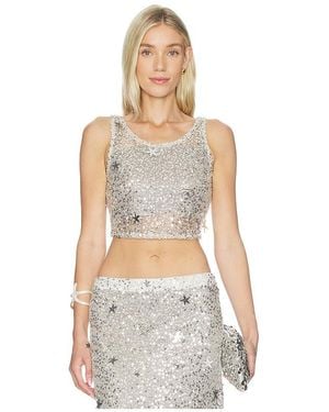 Leslie Amon Rena Top - White