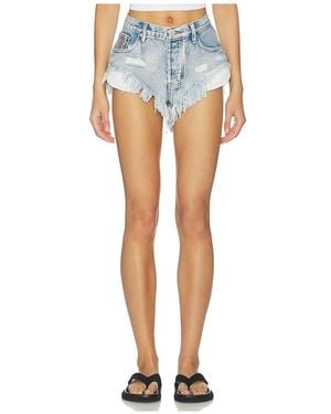 One Teaspoon Shorts Rollers - Blau