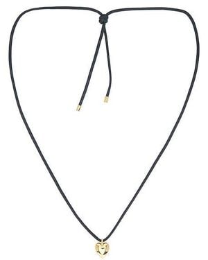 Jennifer Fisher Puffy Heart Adjustable Choker Necklace - Metallic