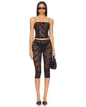 superdown Justine Sheer Capri Set - Black
