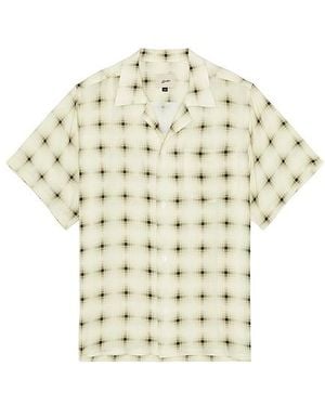Bather Resort-Shirt Ivory Digi Plaid - Weiß
