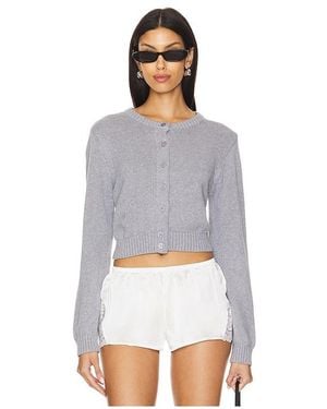 Frankie's Bikinis Dudley Cotton Knit Cardigan - White