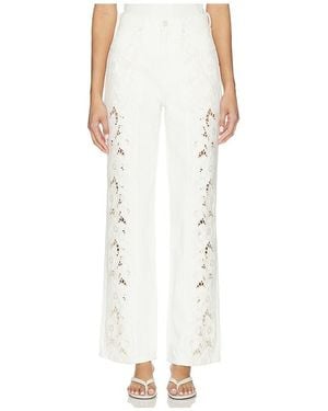 PAIGE Sawyer Wide Leg With Panels - White