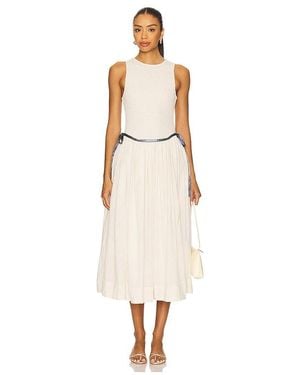 Free People Nightingale Solid Midi Dress - White