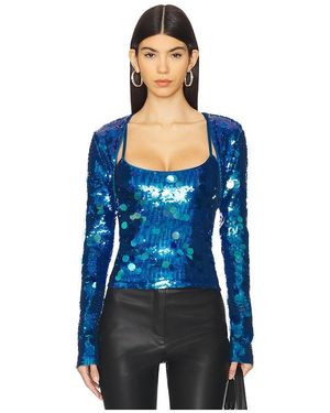 GUIZIO Paillette Bolero - Blue