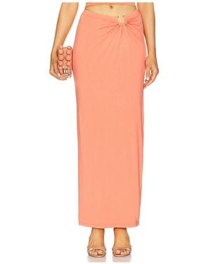 GOOD AMERICAN Stretch Jersey Maxi Skirt - Orange