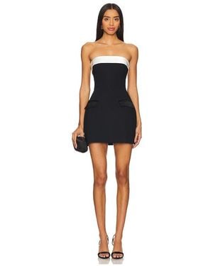 Amanda Uprichard Lucienne Skort Romper - Black