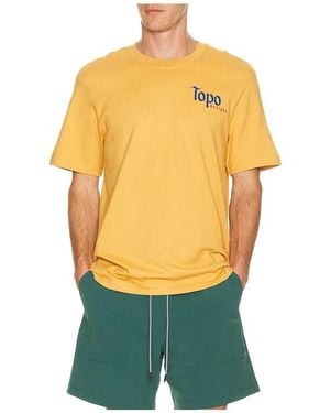 Topo Peak Tee - Yellow
