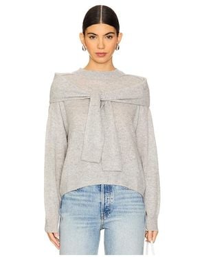 NAADAM Sweatshirt, Rundhalsausschnitt - Weiß
