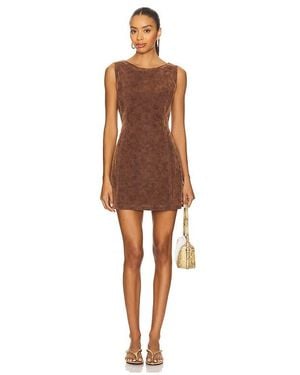 Free People Atlas Suede Mini Dress - Multicolor