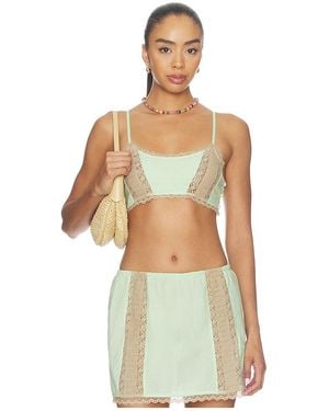 Damson Madder Addison Lace Bralette Top - Multicolor