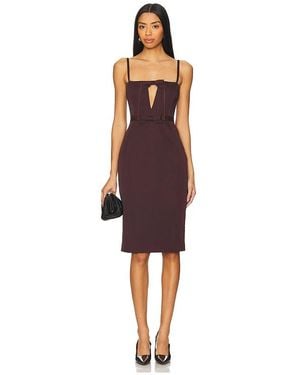 AKNVAS Vestido De Tirantes Con Detalle De Lazo Carmen En Color Vino Talla En - Multicolor