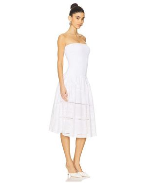 WeWoreWhat Tiered Lace Midi Dress in Blue | Lyst