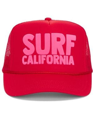 Friday Feelin Surf California Hat - Red