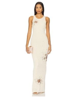 Asta Resort Natalia Hand Embroidered Dress - White