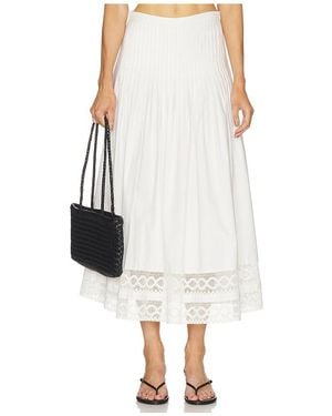 The Great The Structured Victorian Skirt - White