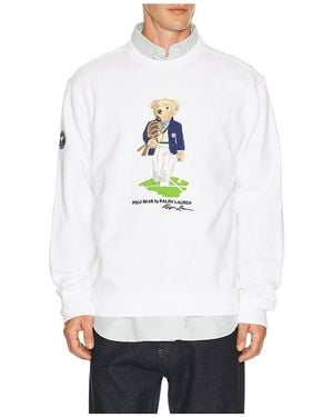 Polo Ralph Lauren Wimbledon Bear Jumper - White