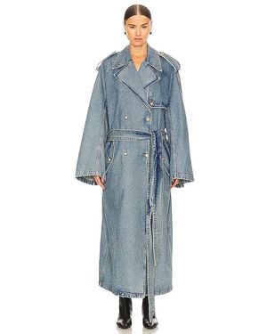GRLFRND Adrienne Trench - Blue