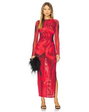 AFRM Phyll Midi Dress - Red
