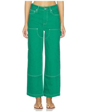 Jonathan Simkhai Workwear-Hose Xavier - Grün