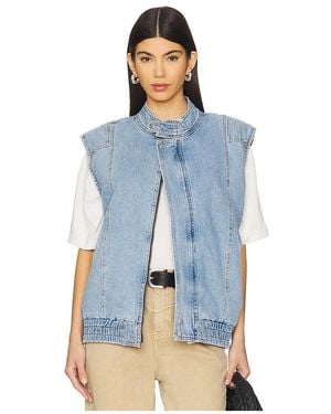 seventy + mochi Juno Sleeveless Jacket - Blue