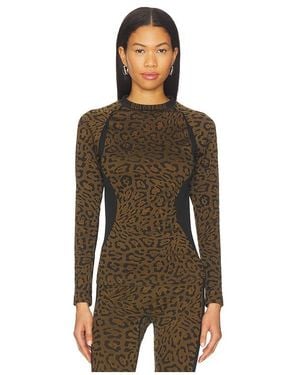 Goldbergh Feline Baselayer Long Sleeve - Brown