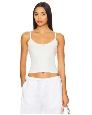 RAT BOI Scoop Back Crop Cami Top - White