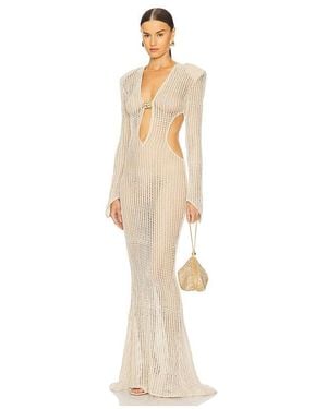 Bronx and Banco Talia Desert Crochet Gown - Natural
