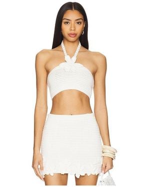 Tularosa Talulla Crochet Top - White