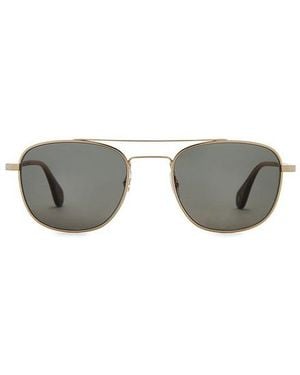 Garrett Leight Clubhouse Ii Sun - Metallic