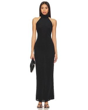 Lovers + Friends X Anja Dujković Ula Sheer Maxi Dress - Black