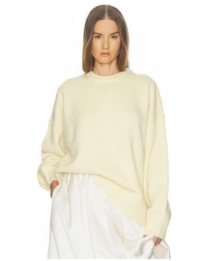 Helsa Chloey Wool Cashmere Jumper - Natural