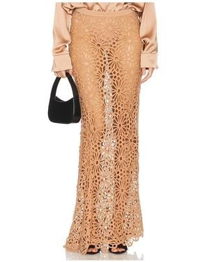Norma Kamali Obie Long Skirt - Natural