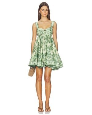 ALÉMAIS Sara Mini Twist Sundress - Green