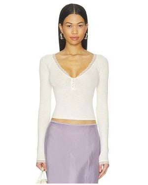 Free People Camisola A Little Bit Layering En Color Ivory Talla (También En M, S, Xl, Xs) - Blanco