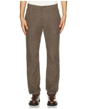 Marine Layer Saturday Houndstooth Chino Pants - Gray