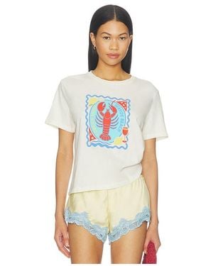 Sunny Somewhere Seaside Beach Shack Everyday Tee - White