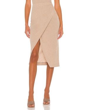 Enza Costa Cashmere Midi Skirt - Multicolor