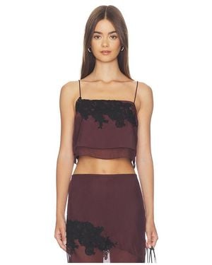 SIR. Noria Cropped Cami Top - Red