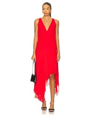 Bec & Bridge Rhone Wrap Asymmetric Dress - Red