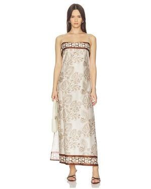 Especia Safran Midi Dress - White