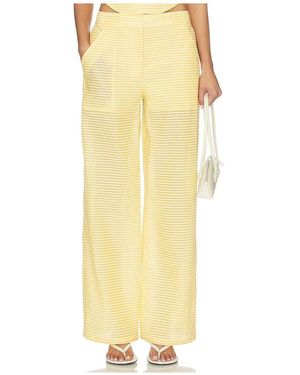 Jonathan Simkhai Shepard Wide Leg Pant - Yellow