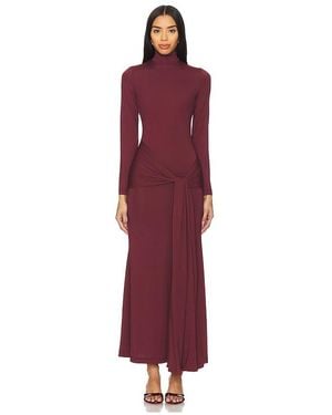 Bardot Alix Maxi Tie Front Dress - Red