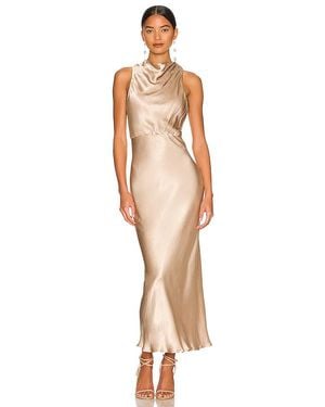 Shona Joy La Lune High Neck Midi Dress - Multicolour