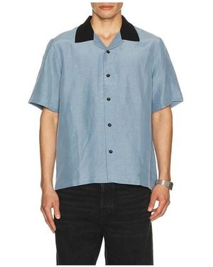 Rag & Bone Avery Slub Shirt - Blue