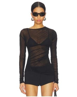 Helmut Lang Seamed Wind Top - Black