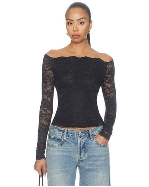 superdown Cameron Off Shoulder Top - Black